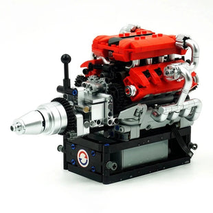 Motorised Italian V8 Engine 749pcs