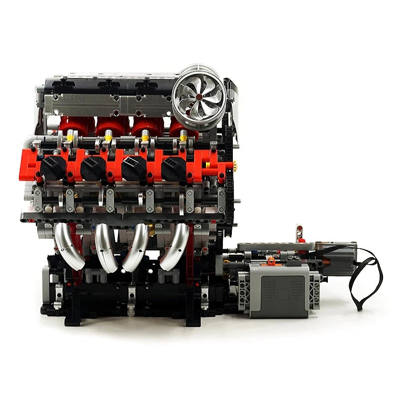 Motorised Italian V8 Engine 2717pcs