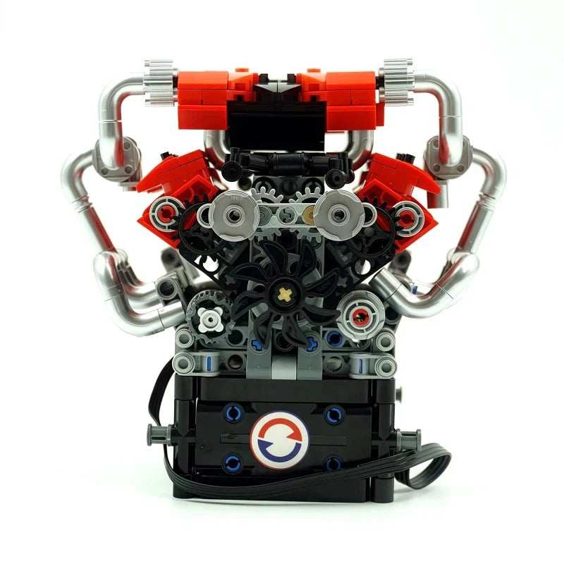 Motorised Italian V8 Engine 749pcs