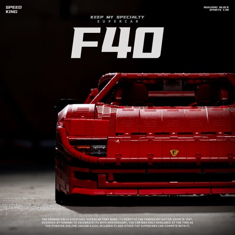 Gighly Significant Supercar F40 Model Building Blocks 4025pcs