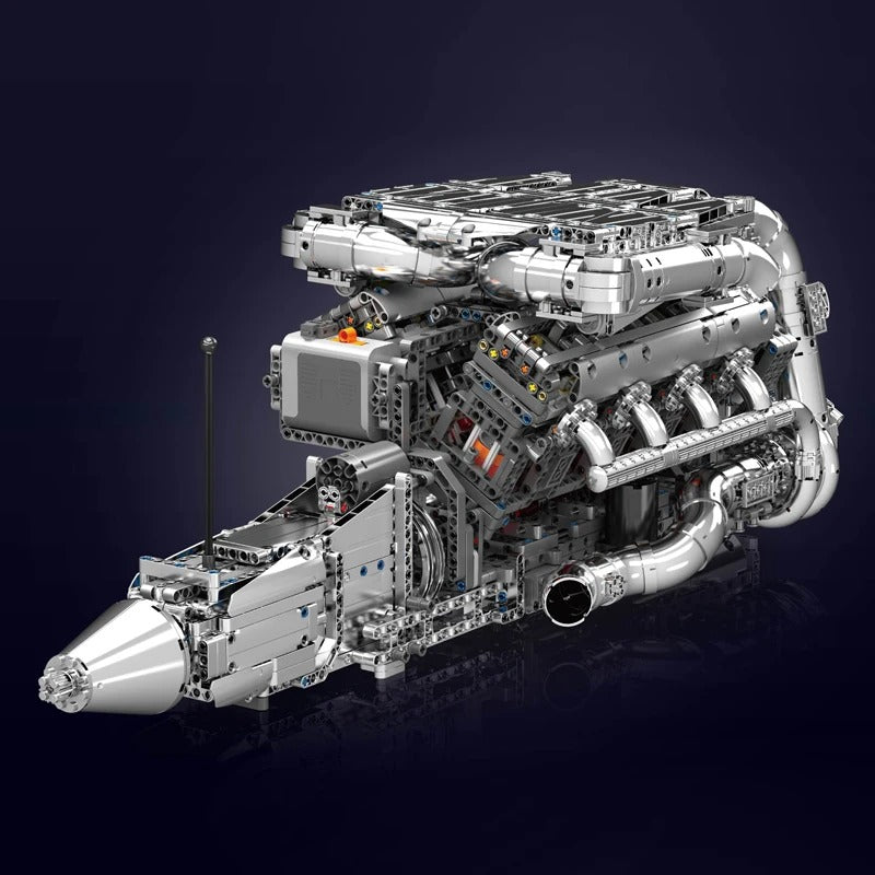 The Ultimate Chrome 5.5L V8 Engine & Gearbox 2898pcs