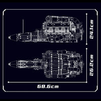 The Ultimate Chrome 5.5L V8 Engine & Gearbox 2898pcs