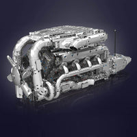 The Ultimate Chrome 5.5L V8 Engine & Gearbox 2898pcs