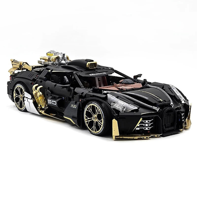 GULY-10631 1:8 Sports Car Bugatti W16 Building Block Set 4368pcs Adult Collector Collectible Model Kit