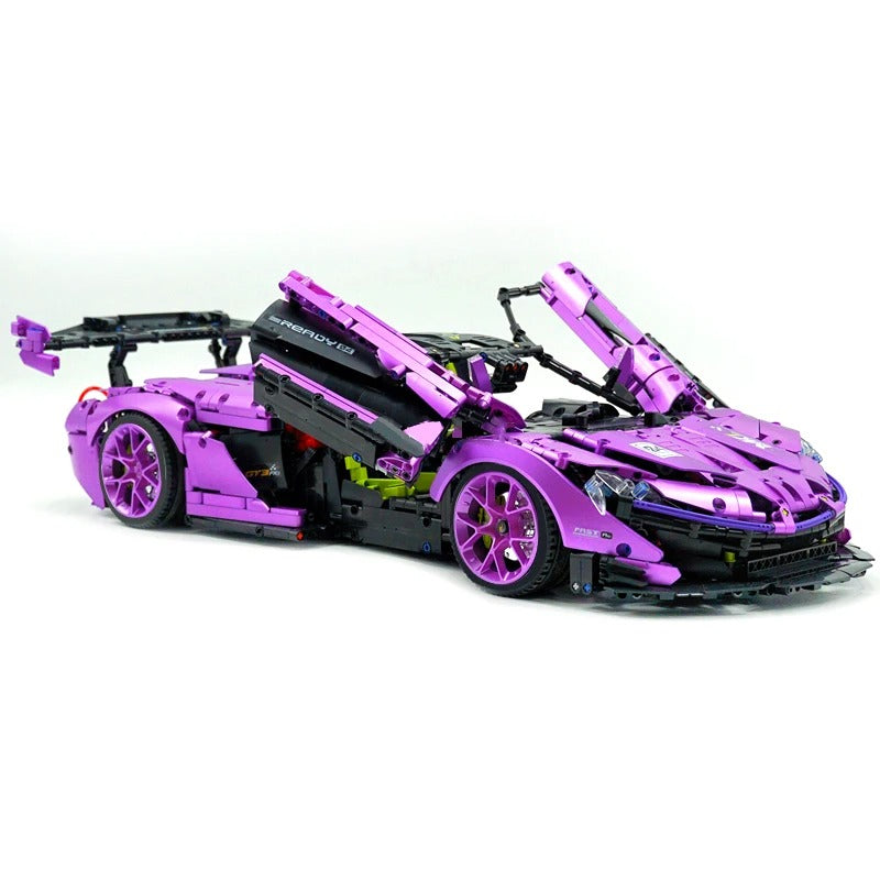 Limited-Edition Chrome-Plated Purple Supercar P1 Model 3567pcs