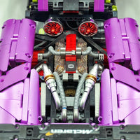 Limited-Edition Chrome-Plated Purple Supercar P1 Model 3567pcs