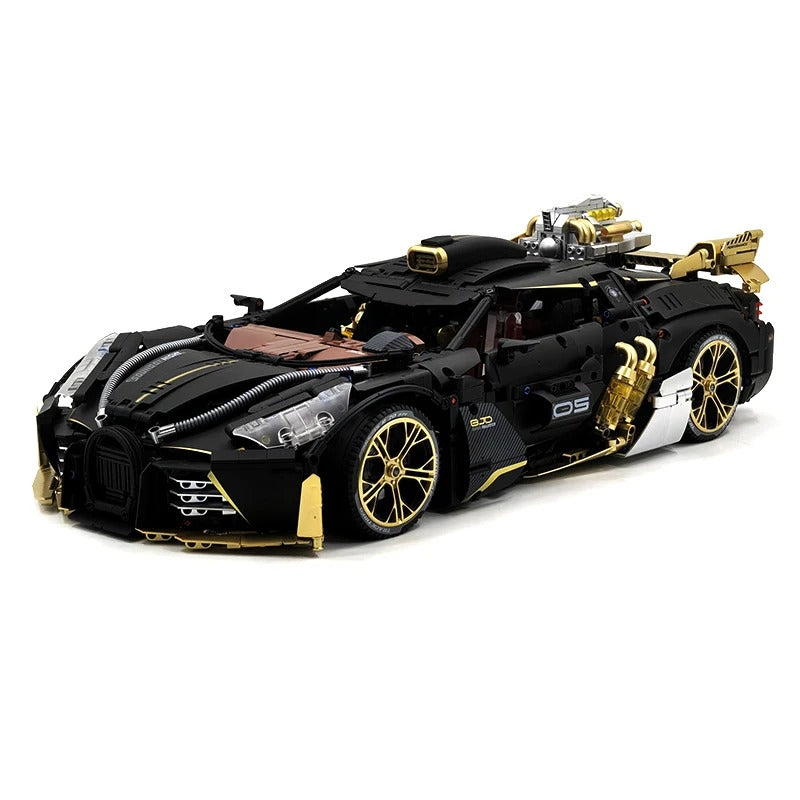GULY-10631 1:8 Sports Car Bugatti W16 Building Block Set 4368pcs Adult Collector Collectible Model Kit
