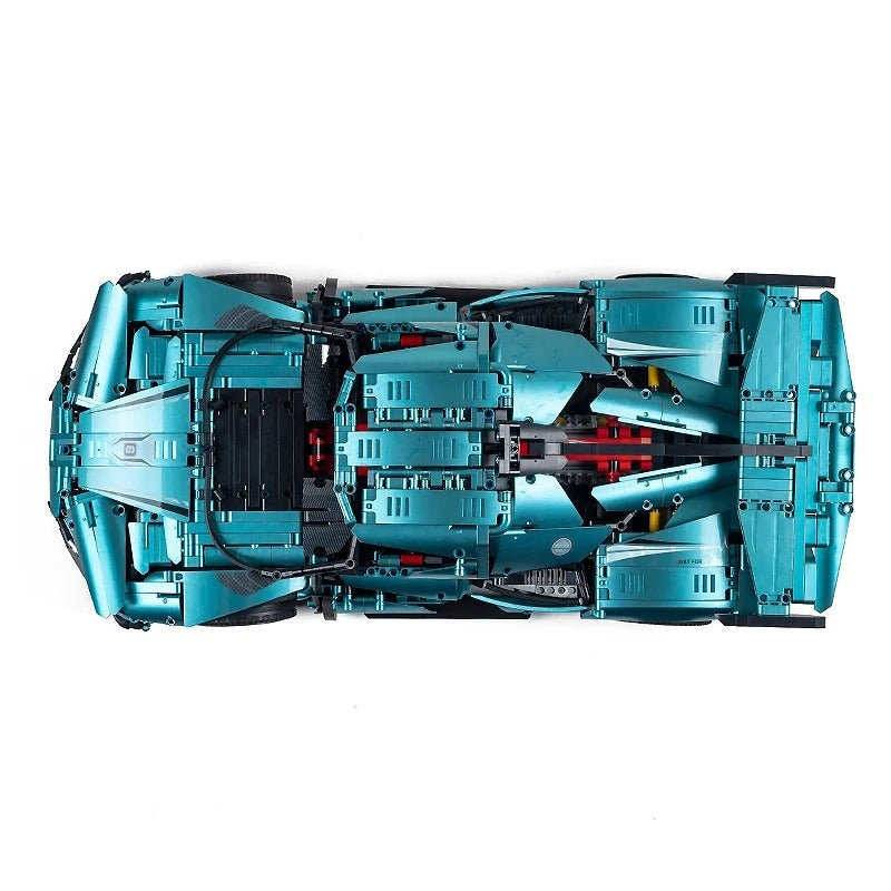 GULY-10612 1:8 Sports Car Supercar GTR Custom Building Block Set 3939pcs Adult Collector Collectible Model Kit