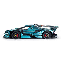 Chrome Blue Apollo Supercar Model Building Blocks 3467pcs
