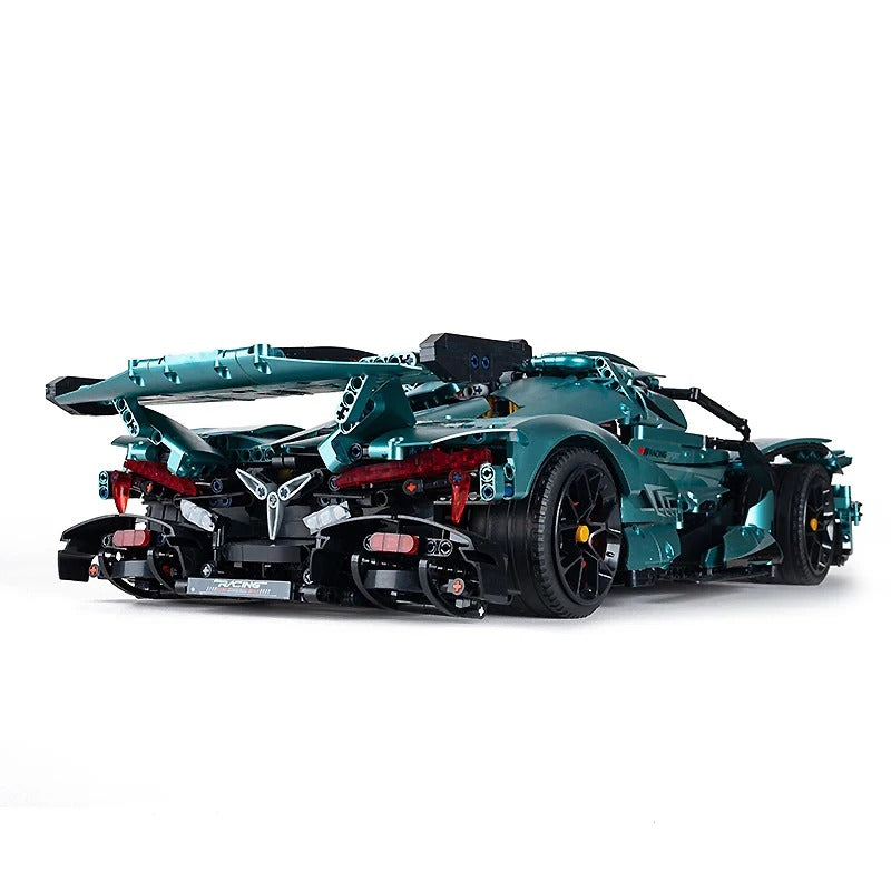 Chrome Blue Apollo Supercar Model Building Blocks 3467pcs