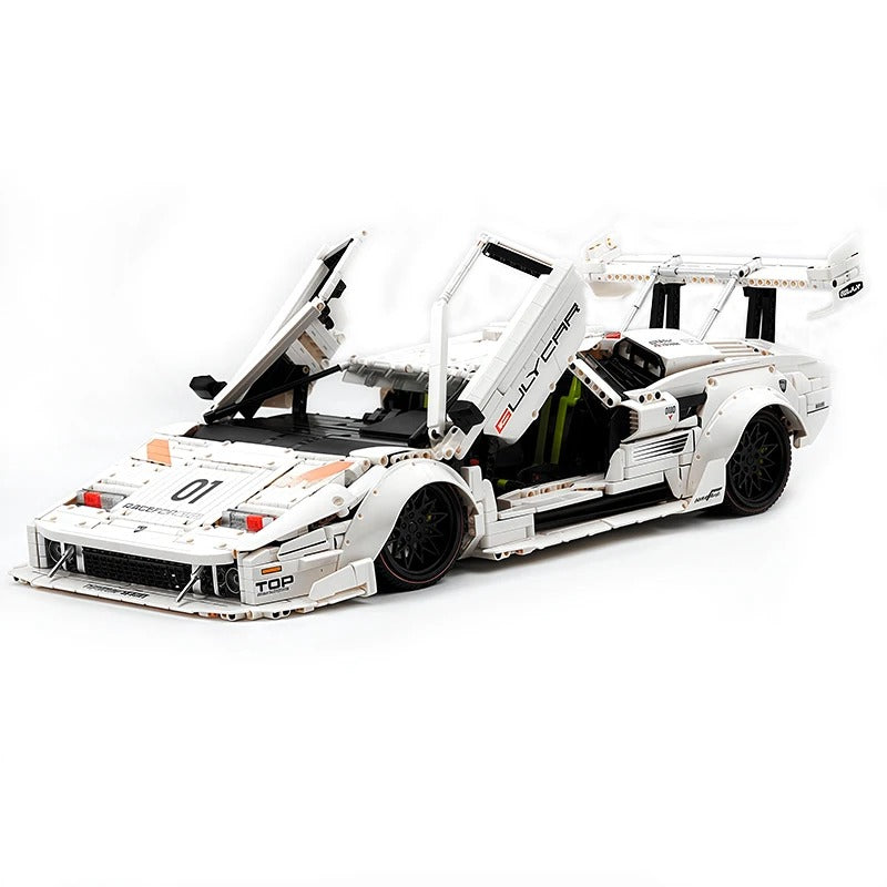 GULY-10649 1:8 Sports Car Lamborghini LP5000 Building Block Set 3970pcs Adult Collector Collectible Model Kit