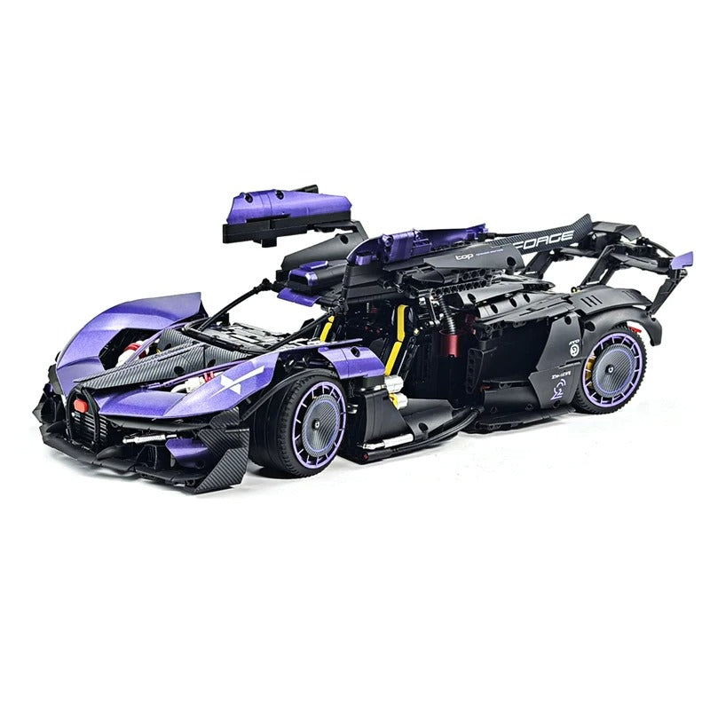 GULY-10643 1:8 Sports Car Bugatti Bolide Building Block Set 3332pcs Adult Collector Collectible Model Kit