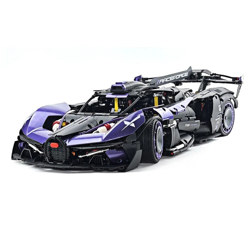 GULY-10643 1:8 Sports Car Bugatti Bolide Building Block Set 3332pcs Adult Collector Collectible Model Kit