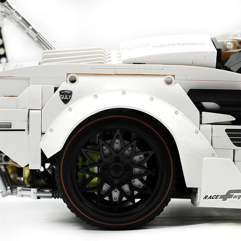 GULY-10649 1:8 Sports Car Lamborghini LP5000 Building Block Set 3970pcs Adult Collector Collectible Model Kit