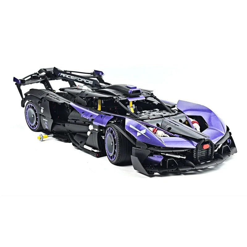GULY-10643 1:8 Sports Car Bugatti Bolide Building Block Set 3332pcs Adult Collector Collectible Model Kit