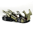 GULY-10626 1:8 Sports Car Mission X Electroplating Limited Edition Building Block Set 4056pcs Adult Collector Collectible Model Kit