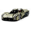 GULY-10626 1:8 Sports Car Mission X Electroplating Limited Edition Building Block Set 4056pcs Adult Collector Collectible Model Kit