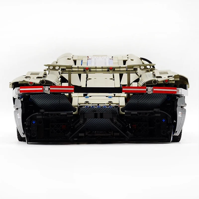 GULY-10626 1:8 Sports Car Mission X Electroplating Limited Edition Building Block Set 4056pcs Adult Collector Collectible Model Kit