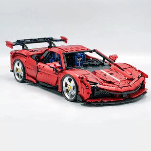 Italian Red Luxury Supercar SF90 Model 3981pcs