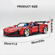 GULY-10623 1:8 Sports Car McLaren 720S Building Block Set 3658pcs Adult Collector Collectible Model Kit