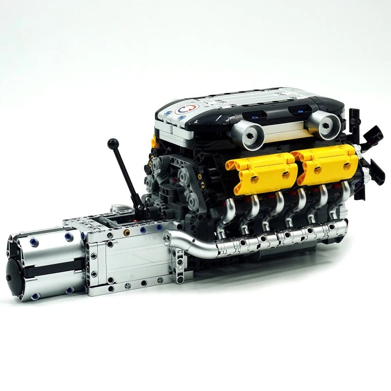 Motorised Italian Bull V12 Engine 1259pcs