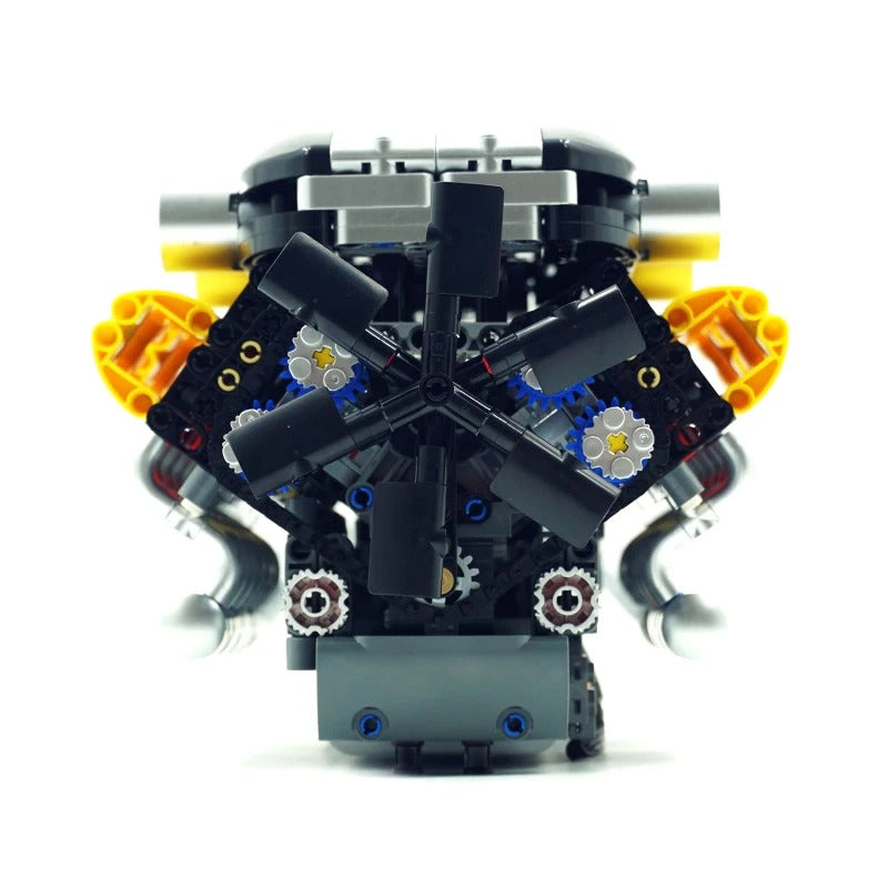 Motorised Italian Bull V12 Engine 1259pcs