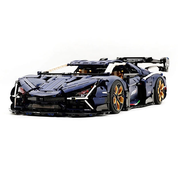 GULY-10624 1:8 Sports Car Series-Lamborghini Building Block Set 4126pcs Adult Collector Collectible Model Kit