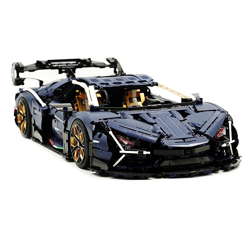 GULY-10624 1:8 Sports Car Series-Lamborghini Building Block Set 4126pcs Adult Collector Collectible Model Kit