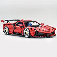 Italian Red Luxury Supercar SF90 Model 3981pcs