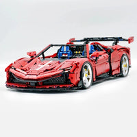 Italian Red Luxury Supercar SF90 Model 3981pcs