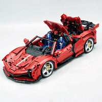 Italian Red Luxury Supercar SF90 Model 3981pcs