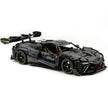 GULY-10627 1:8 Sports Car Ferrari 296 Chrome Version Building Block Set 3729pcs Adult Collector Collectible Model Kit