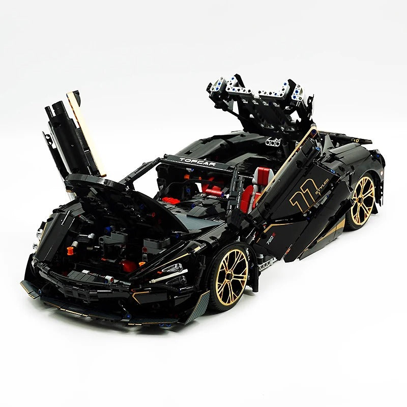GULY-10625 1:8 Sports Car McLaren 720S Building Block Set 3658pcs Adult Collector Collectible Model Kit