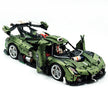 GULY-10628 1:8 Sports Car Koenigsegg Chrome Version Building Block Set 3838pcs Adult Collector Collectible Model Kit