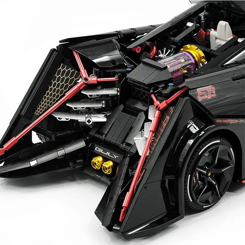 GULY-10644 1:8 Sports Car Lamborghini Concept Vehicle Building Block Set 2884pcs Adult Collector Collectible Model Kit