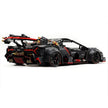 GULY-10639 1:8 Sports Car Rambo Poison Building Block Set 3809pcs Adult Collector Collectible Model Kit