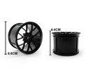 GL05 1:8 Building Block Wheel Rims 6.6×4.4cm, Compatible with Technic 42115 42083, 6 Color Options, MOC Supercar Model Mod Accessories