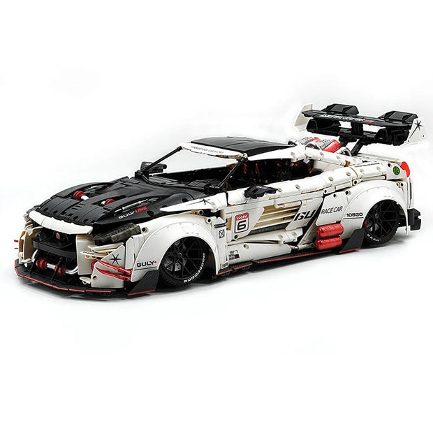 GULY-10630 1:8 Sports Car Supercar GTR Building Block Set 3939pcs Adult Collector Collectible Model Kit