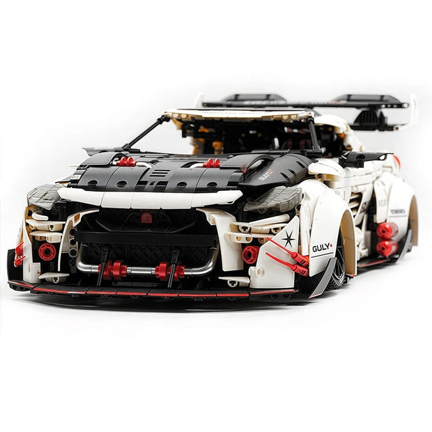GULY-10630 1:8 Sports Car Supercar GTR Building Block Set 3939pcs Adult Collector Collectible Model Kit
