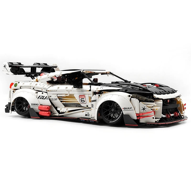GULY-10630 1:8 Sports Car Supercar GTR Building Block Set 3939pcs Adult Collector Collectible Model Kit