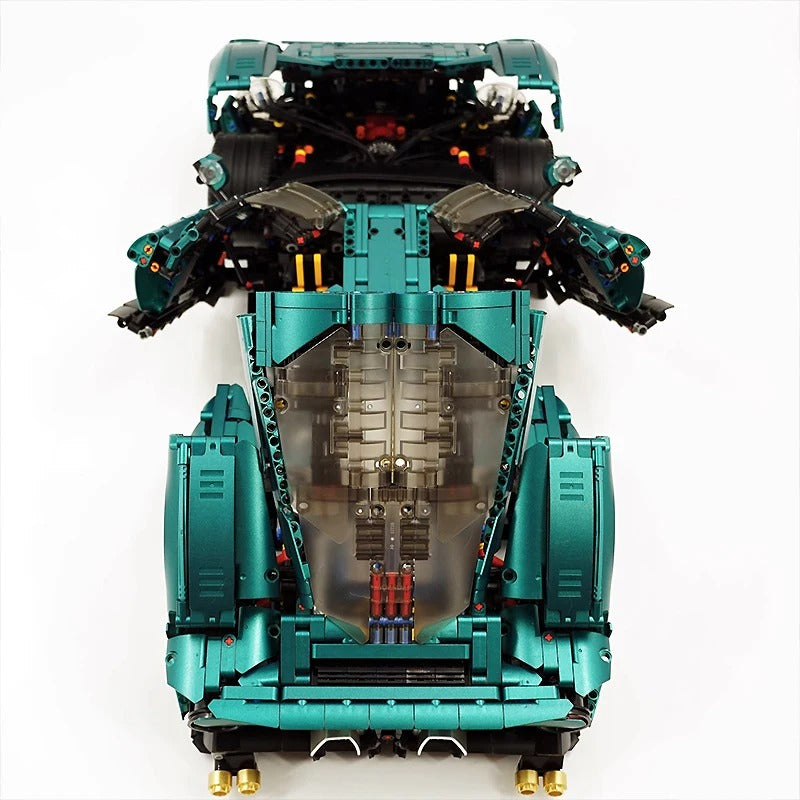 Zuma Green Supercar Model Building Blocks 4208pcs