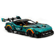 GULY-10647 1:8 Sports Car Aston Martin Vulcan Chrome Version Building Block Set 3794pcs Adult Collector Collectible Model Kit
