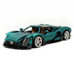 GULY-10621 1:8 Sports Car Alfa Romeo Chrome Version Building Block Set 4208pcs Adult Collector Collectible Model Kit