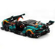 GULY-10647 1:8 Sports Car Aston Martin Vulcan Chrome Version Building Block Set 3794pcs Adult Collector Collectible Model Kit