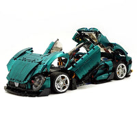 Zuma Green Supercar Model Building Blocks 4208pcs