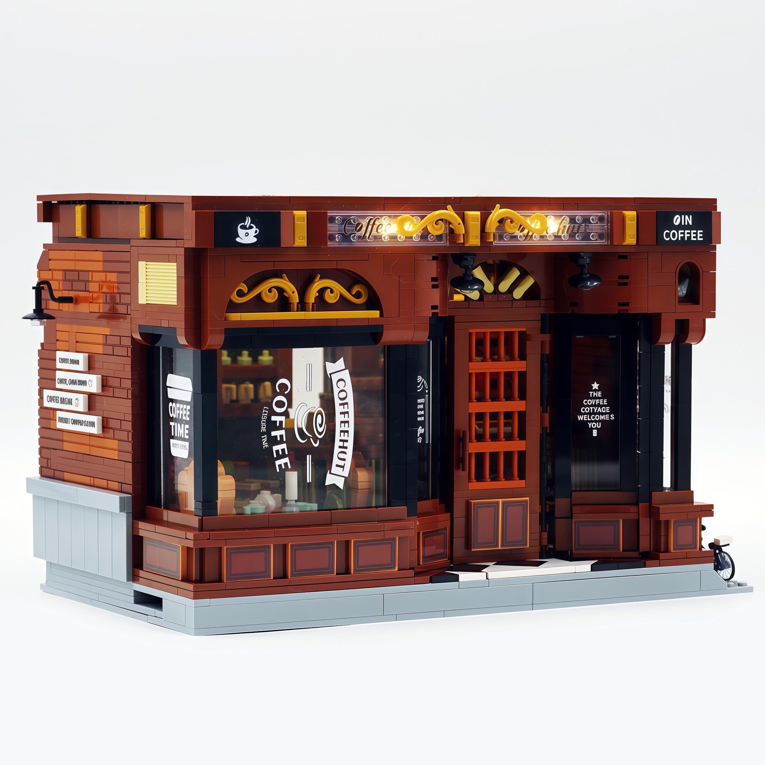 JD131 American-style coffee shop architecture 1904pcs