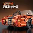 GULY 10664 1:8 RC Vintage Roadster Building Blocks, 2765 PCS Motorized Classic Sports Car Model with LED Lights & Paper Manual