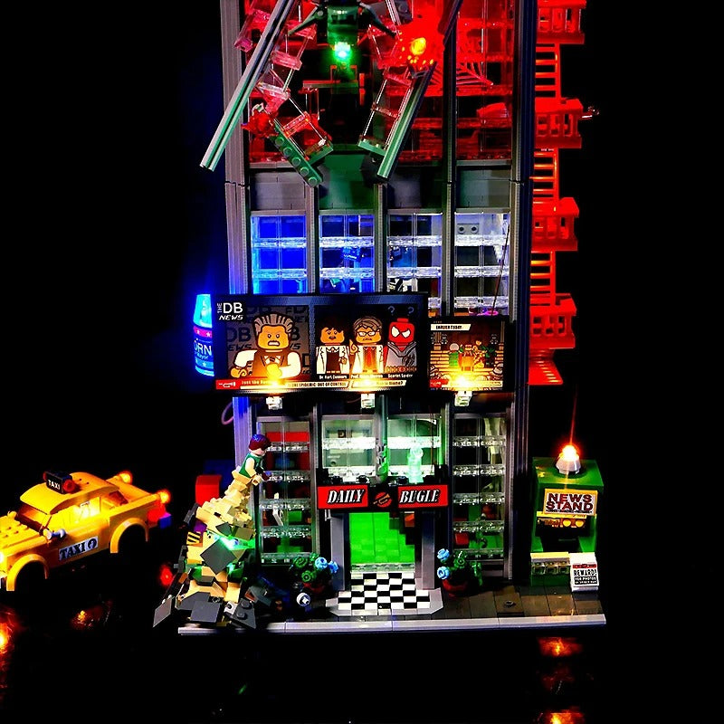 Remote Control DIY LED Light Kit For LEGO 76178 Daily Bugle