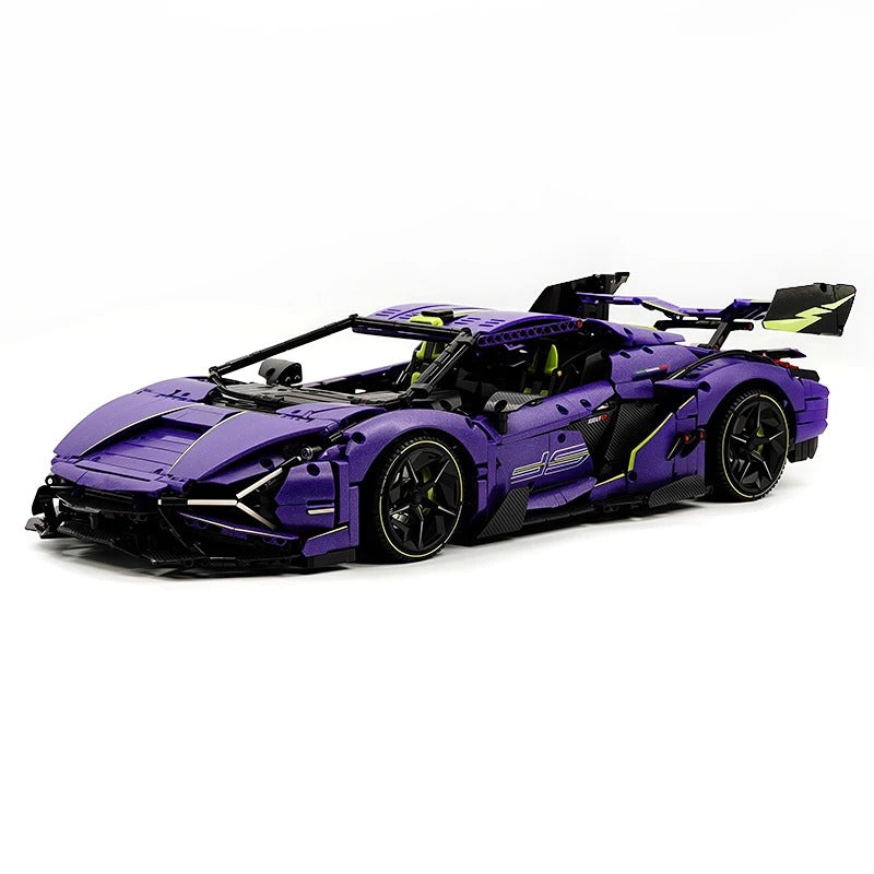 GULY-10635 1:8 Sports Car Lambo Building Block Set 3654pcs Adult Collector Collectible Model Kit