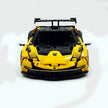 MOC Race Supercar Building Block Set, 1:8 Scale Static Sports Car Model, 4100+ Pieces Painted Yellow Racing Car Building Kit with Paper Instruction, Collectible Display Model for Adults